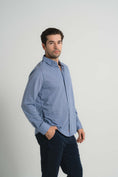Load image into Gallery viewer, Navy Mini Houndstooth Shirt
