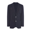Load image into Gallery viewer, Navy Jersey Knit Stripe Suit

