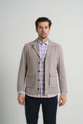 Load image into Gallery viewer, Stone Seersucker Stretch Coat
