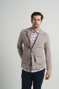 Load image into Gallery viewer, Stone Seersucker Stretch Coat
