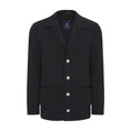 Load image into Gallery viewer, Black Seersucker Stretch Coat
