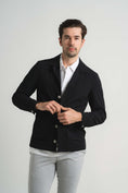 Load image into Gallery viewer, Black Seersucker Stretch Coat
