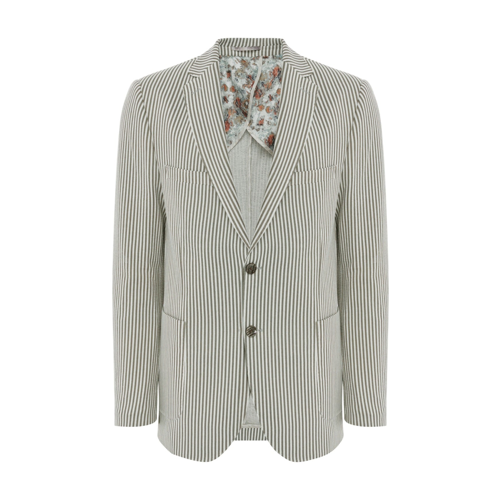 Lite Grey Seersucker Blazer