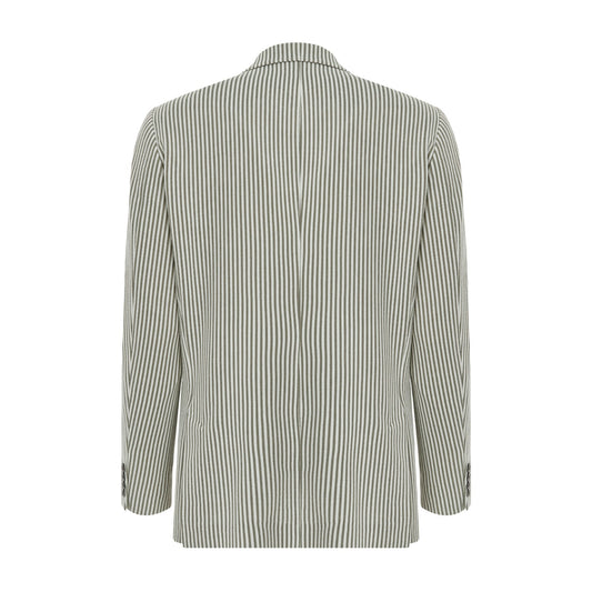 Lite Grey Seersucker Blazer