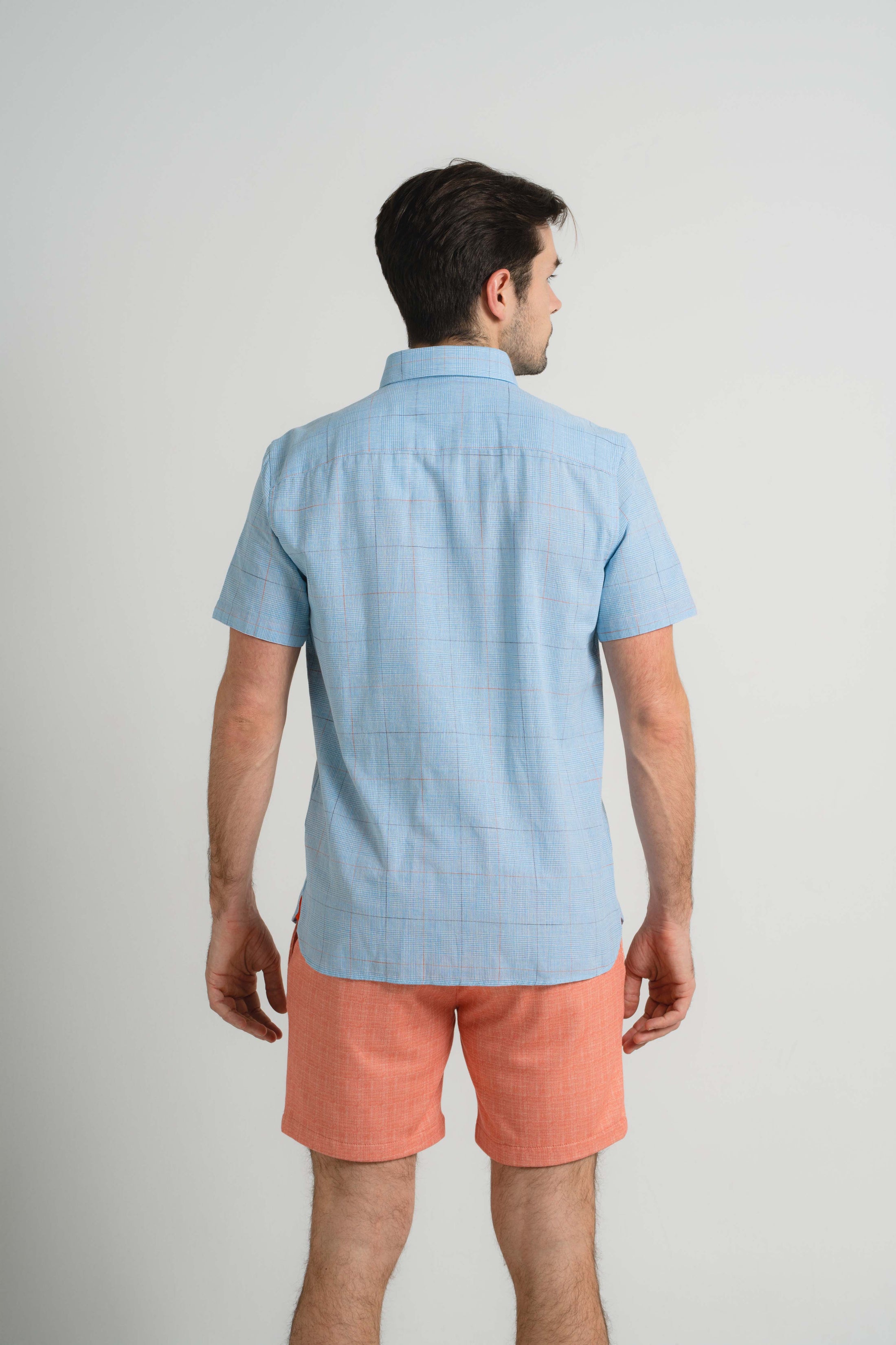 Window Pane Short Sleeve Shirt