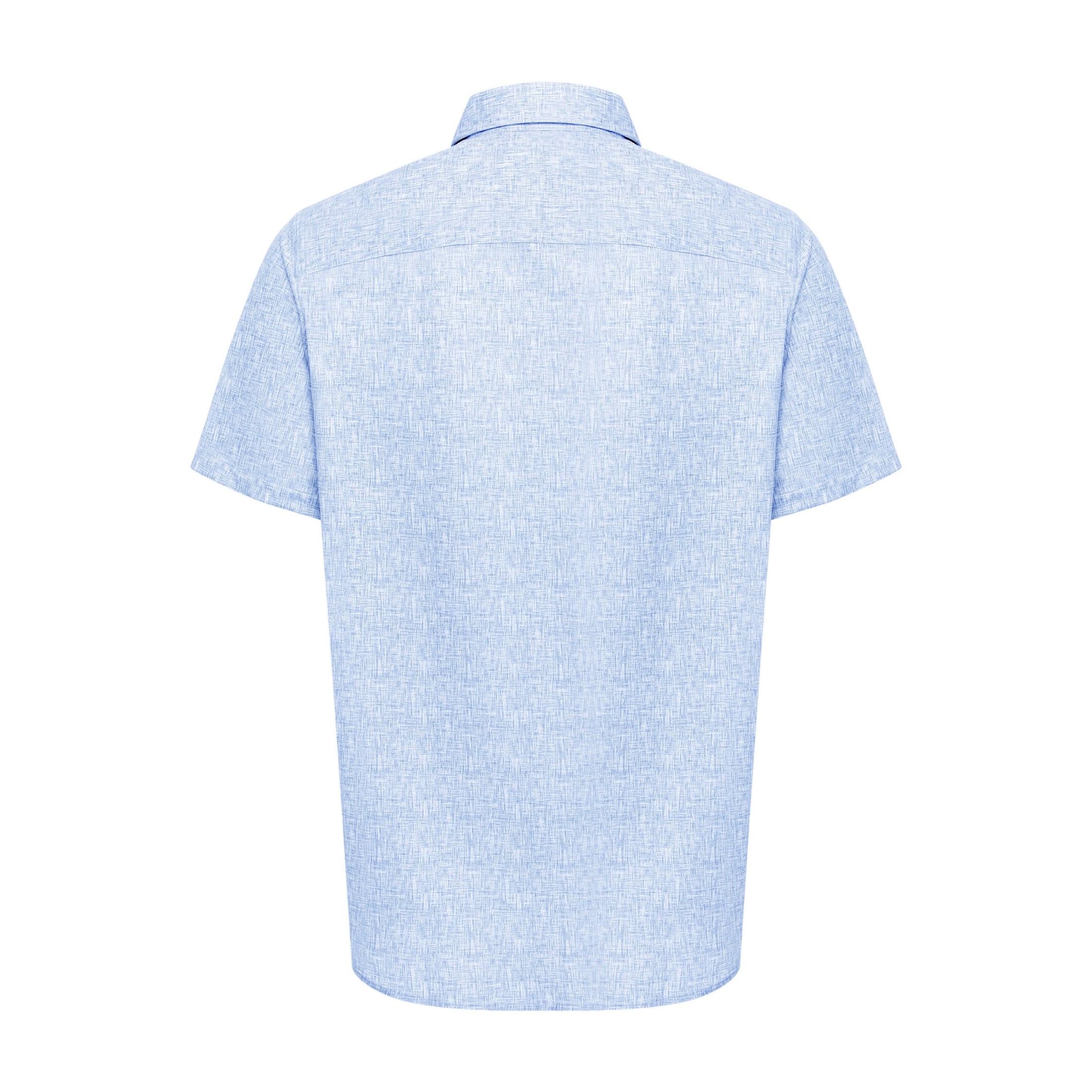 Royal Cross-Hatch Short Sleeve Shirt