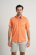 Load image into Gallery viewer, Melon Cross-Hatch Short Sleeve Shirt
