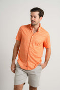 Load image into Gallery viewer, Melon Cross-Hatch Short Sleeve Shirt
