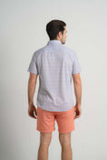Load image into Gallery viewer, Grey Cross-Hatch Short Sleeve Shirt
