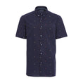 Load image into Gallery viewer, Navy Pin Dot Short Sleeve Shirt

