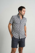 Load image into Gallery viewer, Knit Mustaches Short Sleeve Shirt
