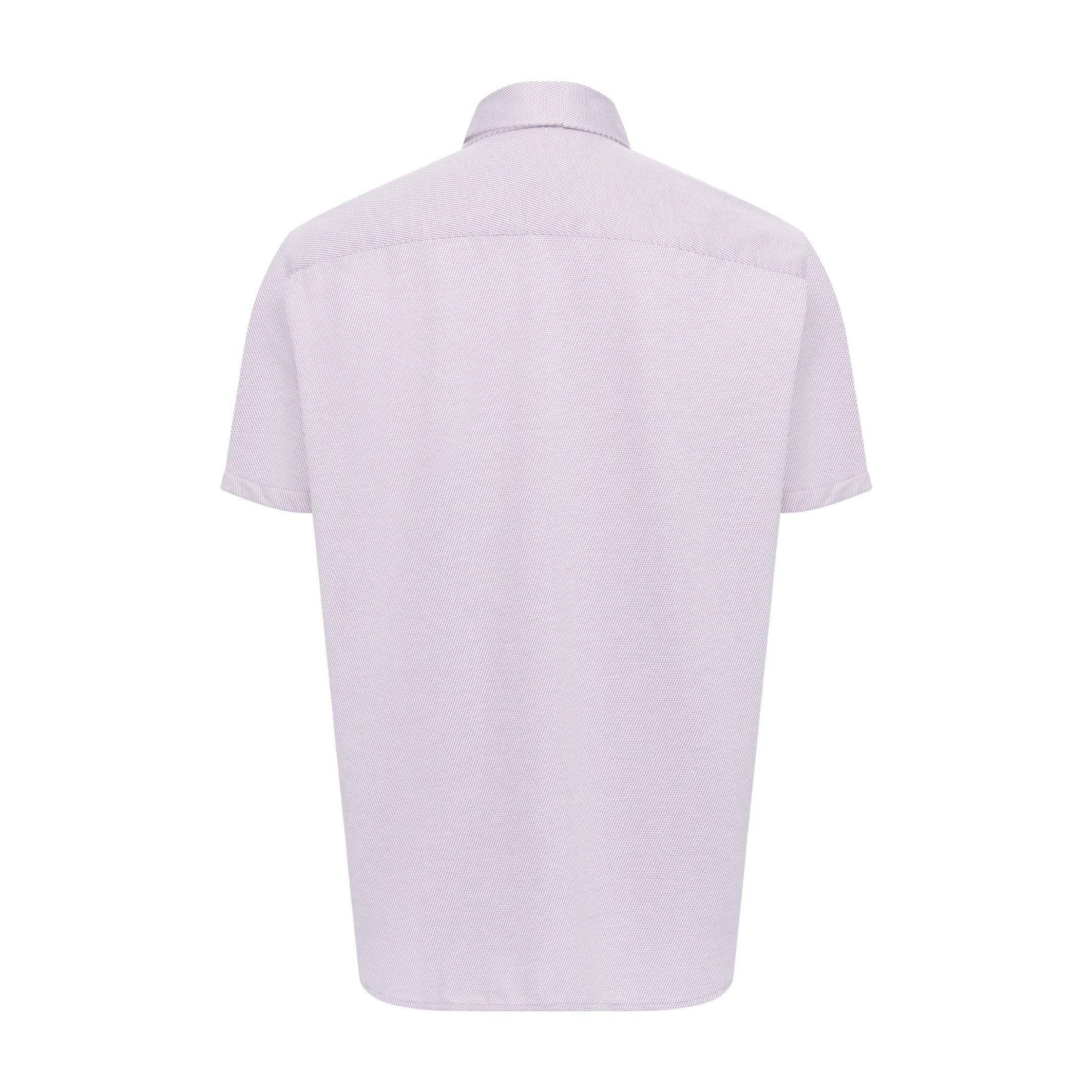 Plum Pin Dot Short Sleeve Shirt