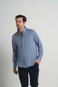 Load image into Gallery viewer, Navy Mini Houndstooth Shirt
