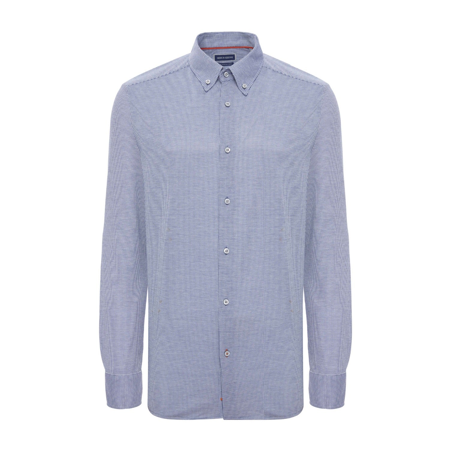 Navy Mini Houndstooth Shirt