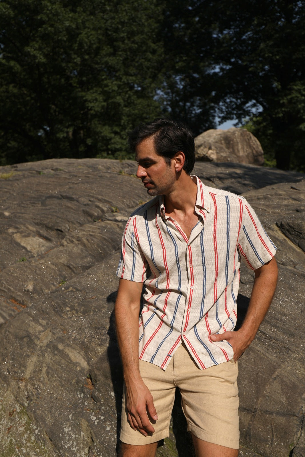 Americana Striped Short Sleeve Shirt
