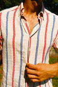 Load image into Gallery viewer, Americana Striped Short Sleeve Shirt
