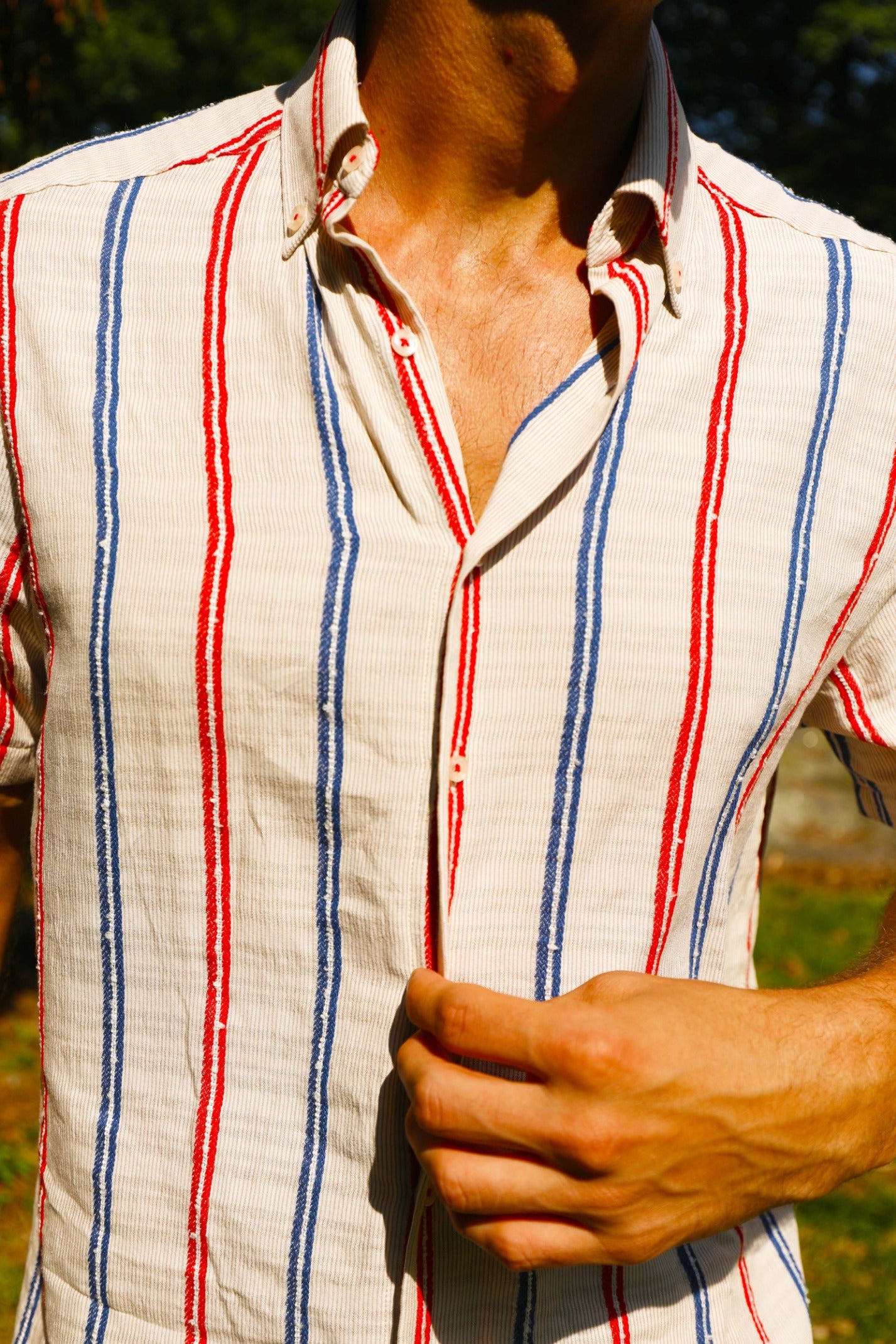 Americana Striped Short Sleeve Shirt
