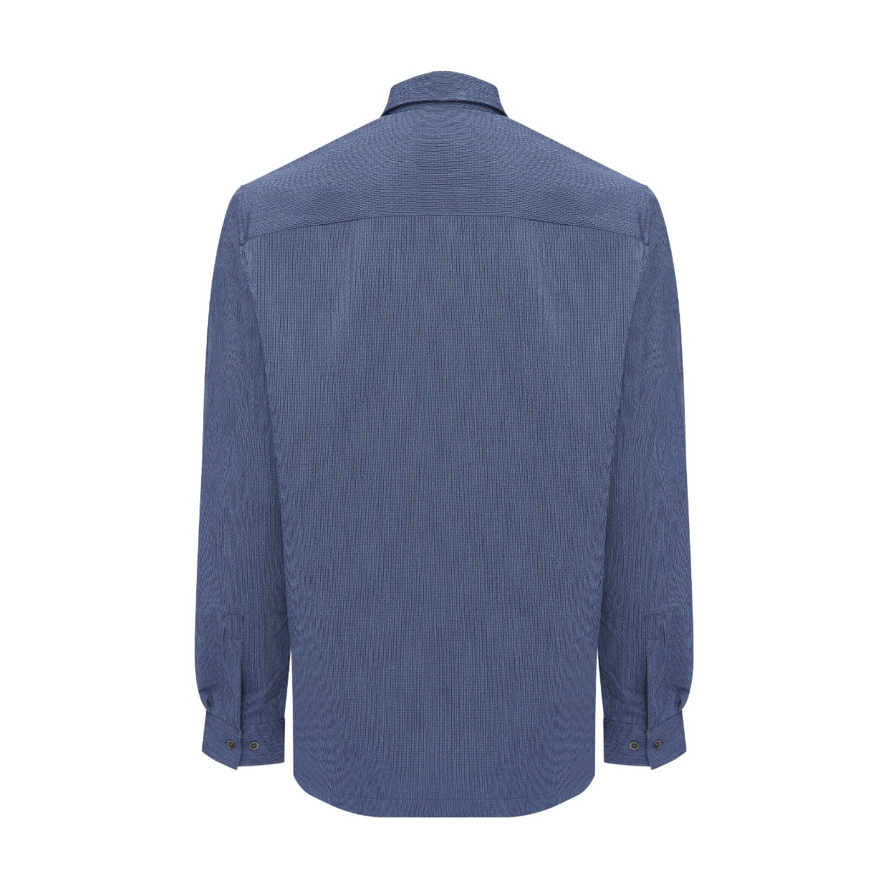 Indigo Mini Stripe Seersucker Jacket