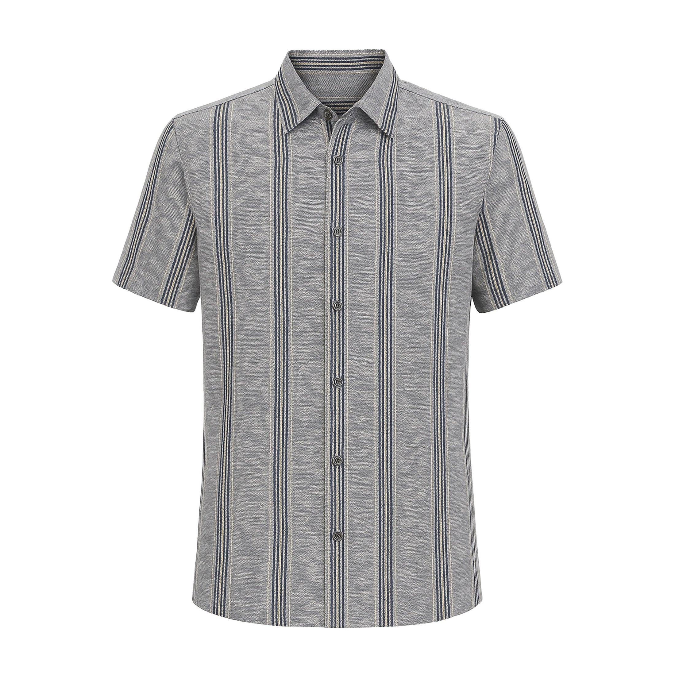 Raised Stripe Short Sleeve Shirt