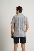 Load image into Gallery viewer, Raised Stripe Short Sleeve Shirt
