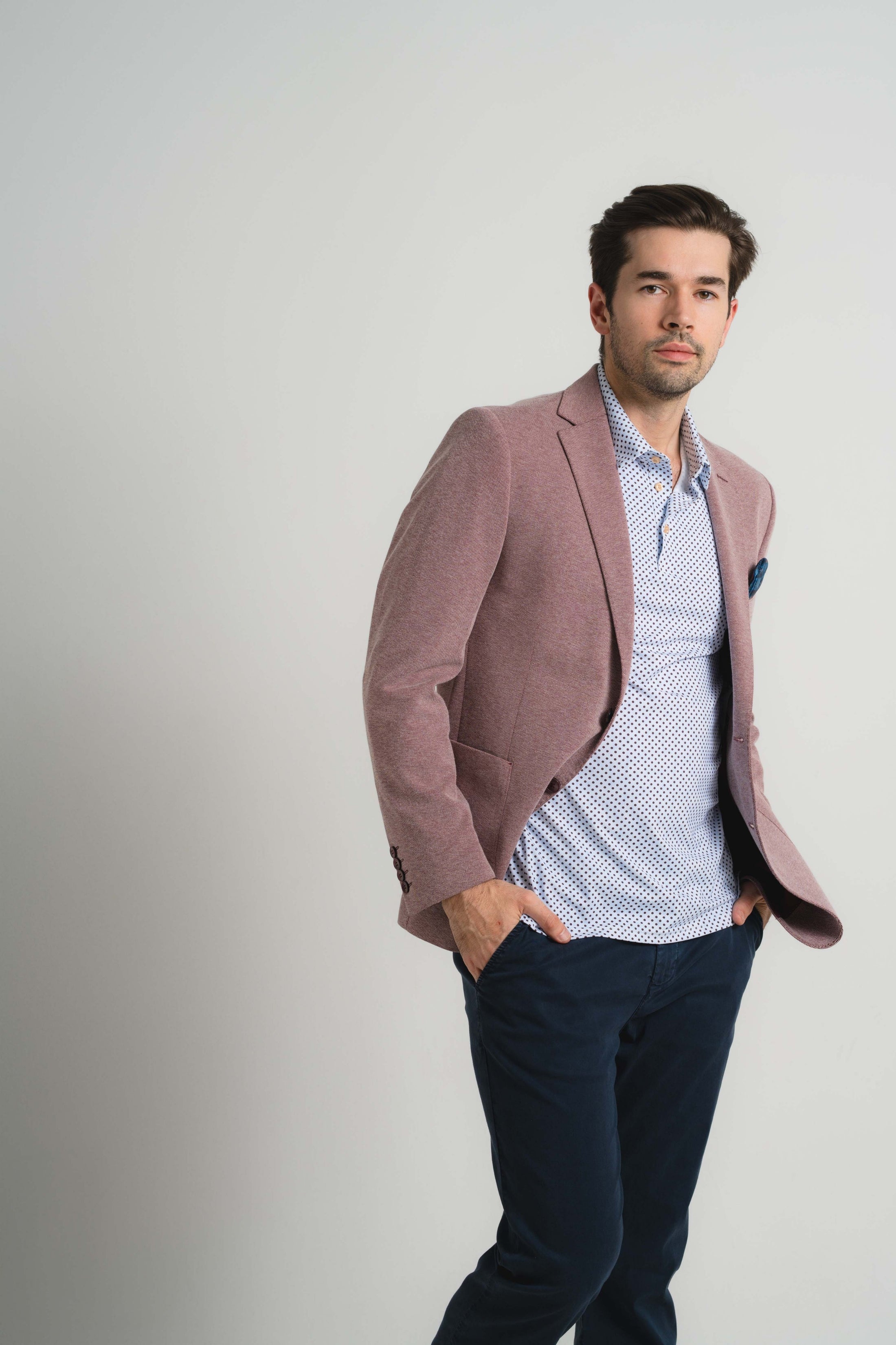 Barn Red Knit Travel Coat