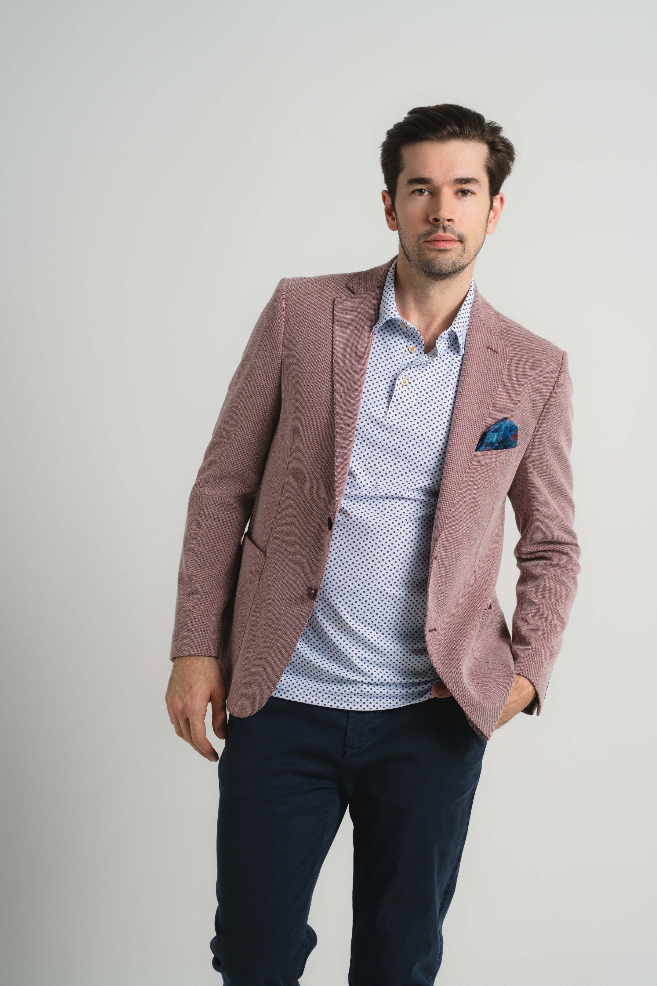 Barn Red Knit Travel Coat