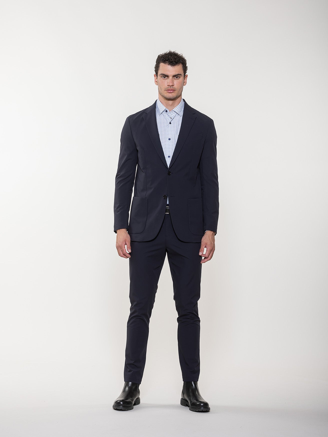 Navy Performance Travel Suit Pant