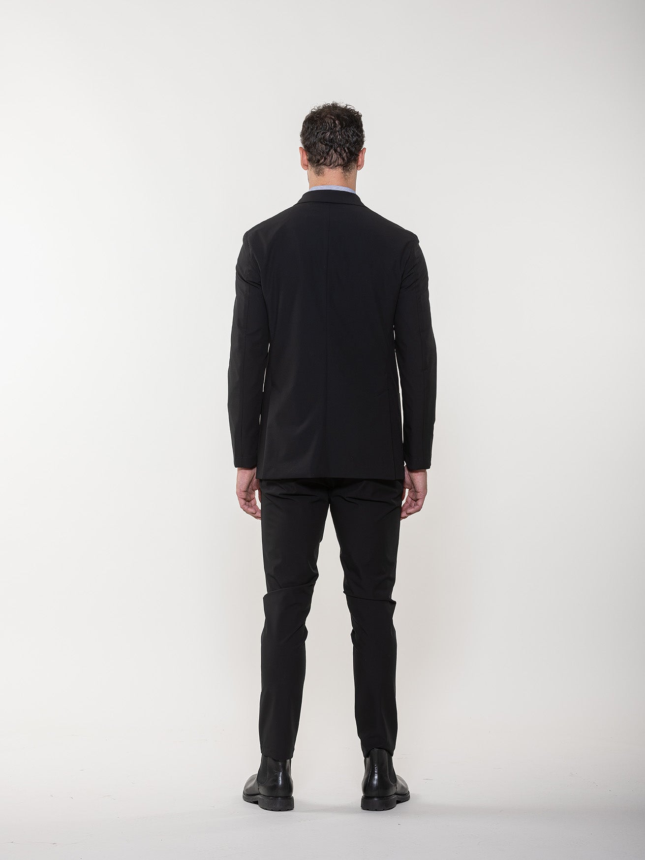 Black Performance Travel Suit Pant