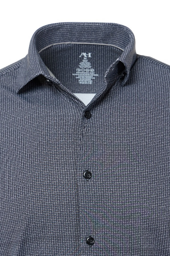 Charcoal Gingham Performance Sport Shirt