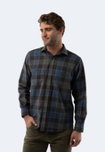 Load image into Gallery viewer, Charcoal Grey Plaid Shirt

