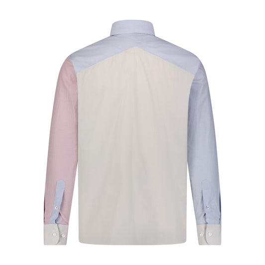 Multi Stripe Engineered Design Long Sleeve Shirt