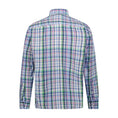 Load image into Gallery viewer, Purple Navy White and Green Plaid Oxford Long Sleeve Shirt

