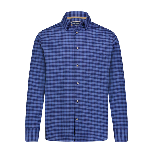 Blue French Plaid Shirt