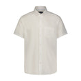 Load image into Gallery viewer, White Seer Sucker Stretch Button Down Short Sleeve Shirt

