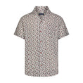 Load image into Gallery viewer, Red Turtles Print in Camp Collar Model Short Sleeve Shirt
