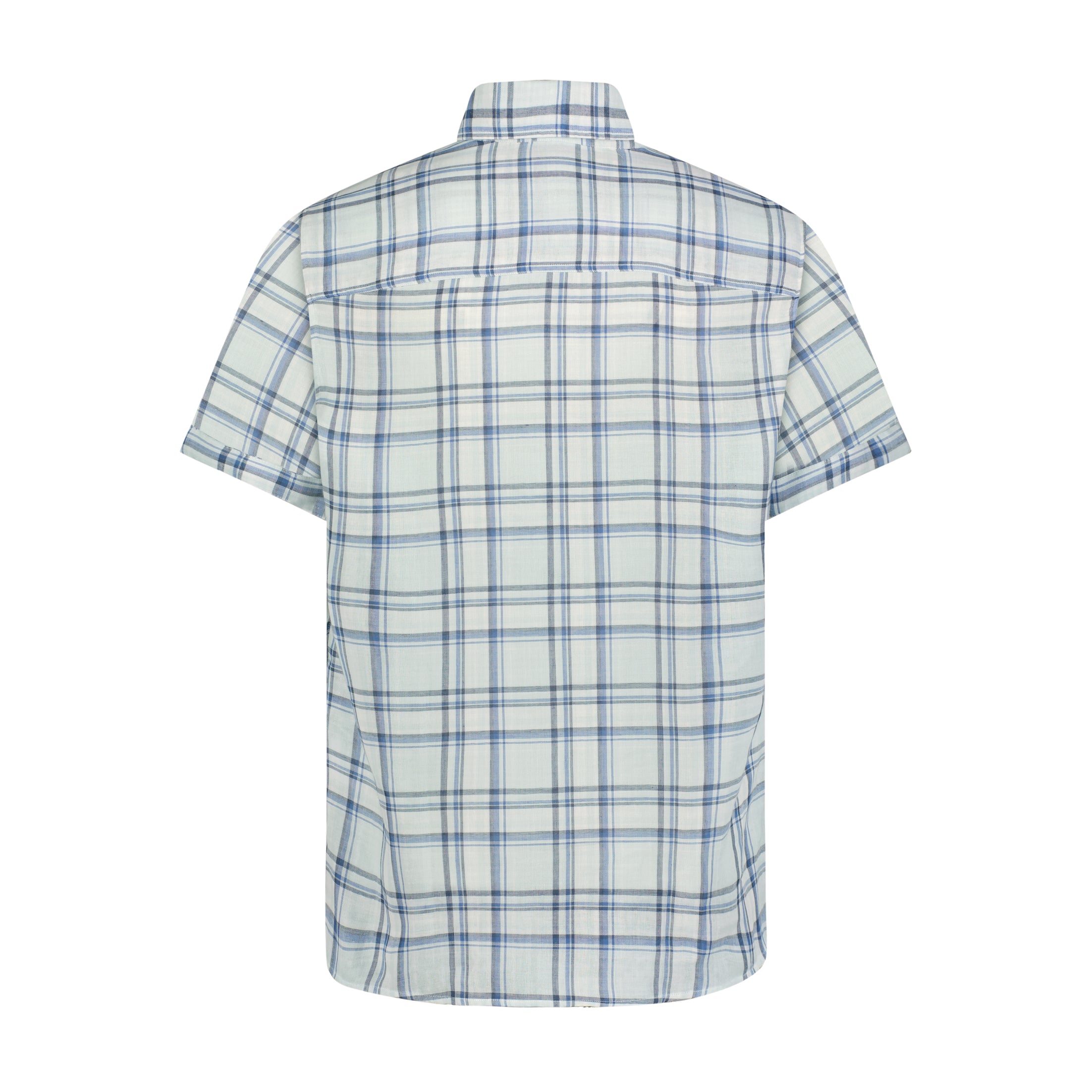 Multicolor Plaid Short Sleeve Shirt