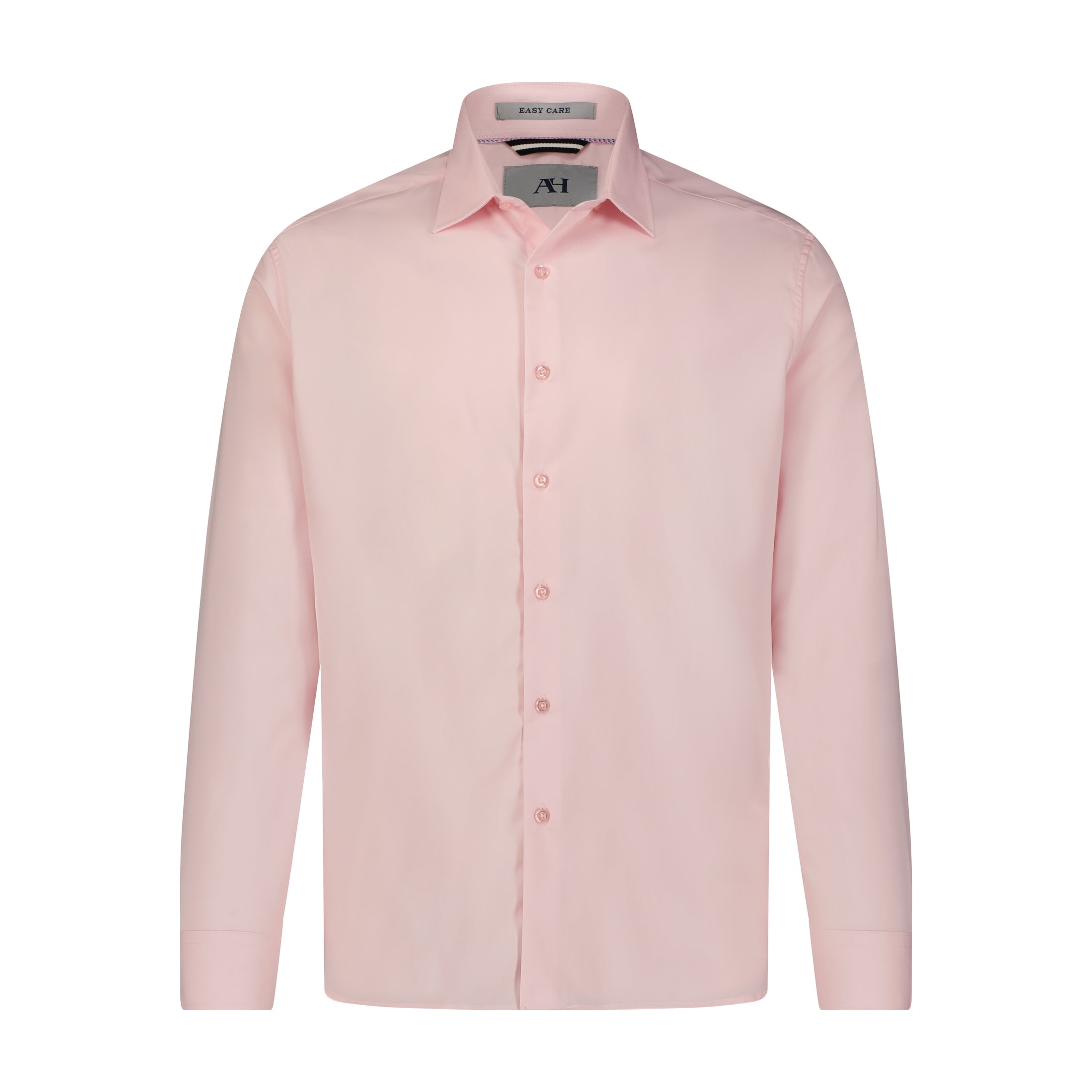 Pink Hidden Button Down Bamboo Stretch Long Sleeve Shirt