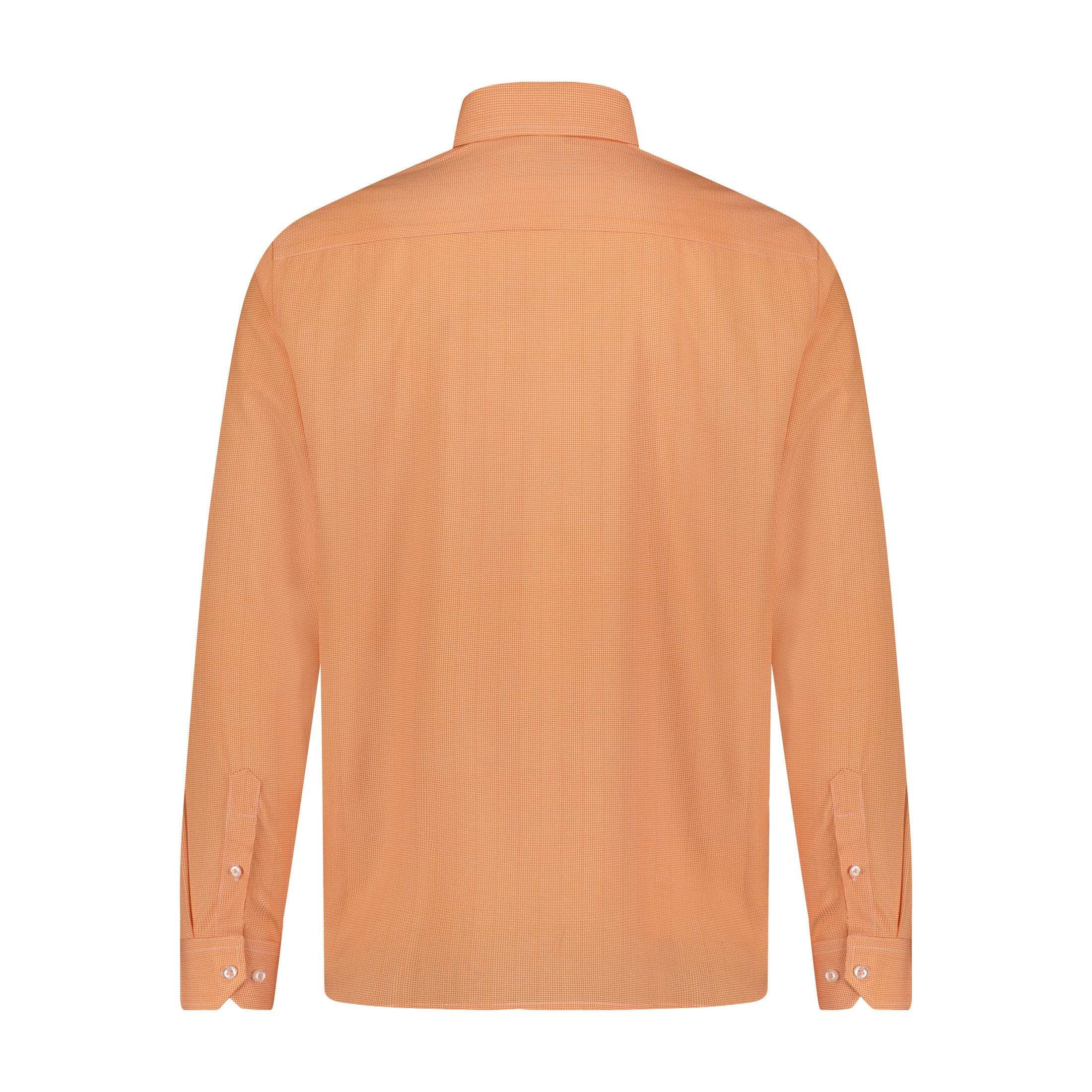 Orange White Mini Geo Print Button Down Long Sleeve Shirt