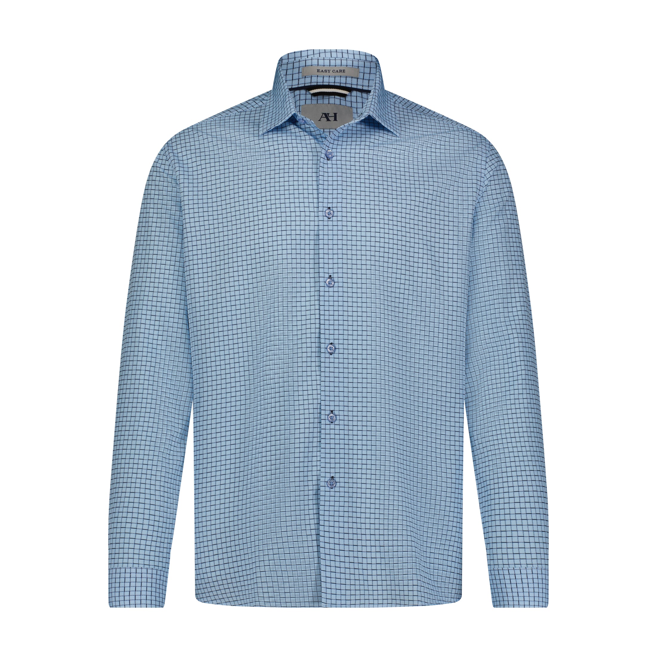 Sky Blue Navy Check Shirt