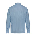 Load image into Gallery viewer, Sky Blue Navy Check Hidden Button Down Long Sleeve Shirt
