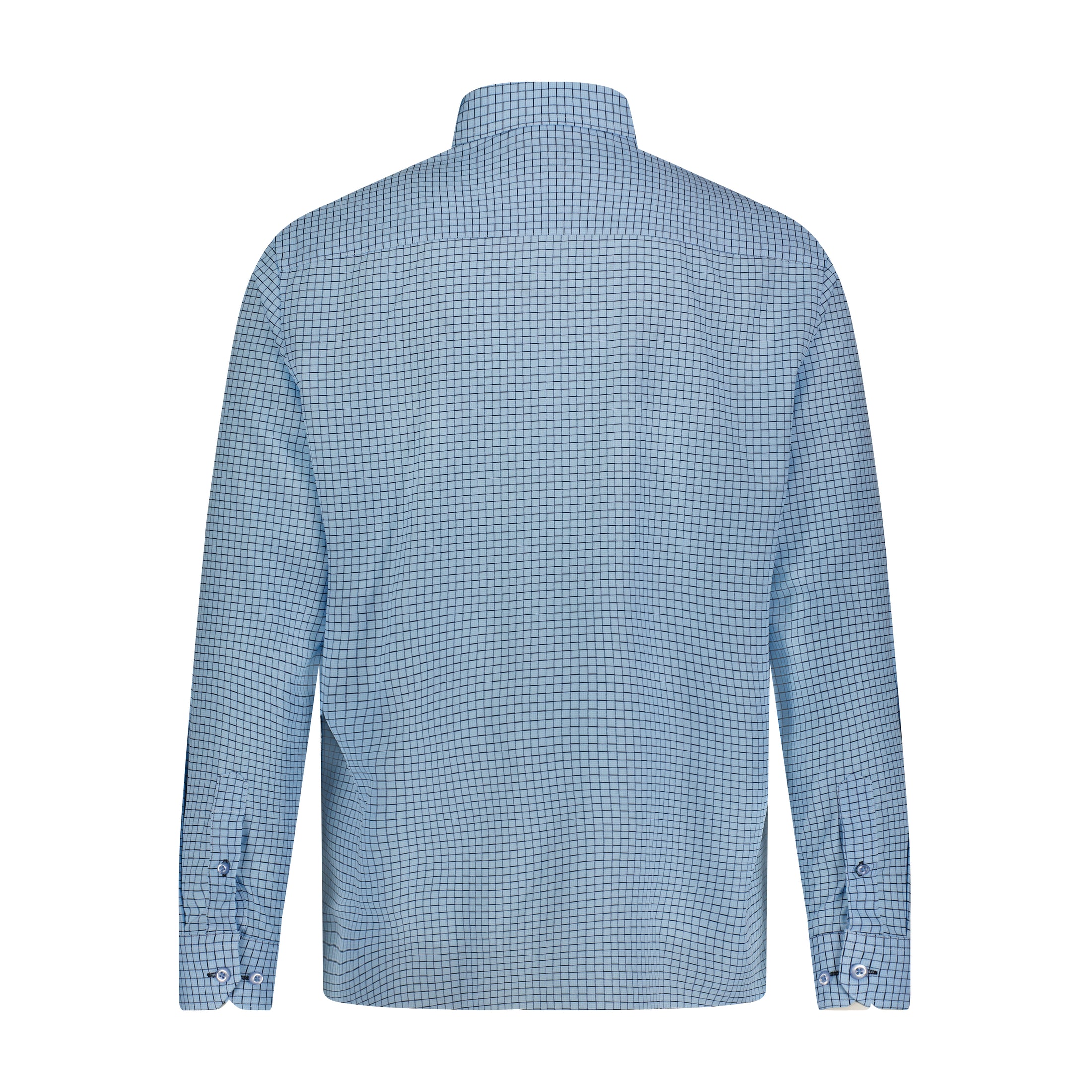 Sky Blue Navy Check Shirt