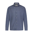 Load image into Gallery viewer, Black Grey Navy Geo Print Hidden Button Down Long Sleeve Shirt
