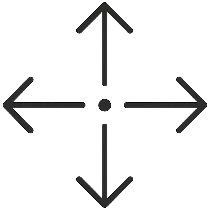 delete the text below the icon and only keep the arrows.