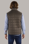 Load image into Gallery viewer, Full Zip Brown Quilted Vest
