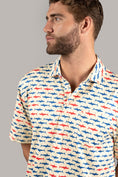 Load image into Gallery viewer, Yellow with Sharks Polo Shirt
