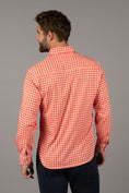 Load image into Gallery viewer, Orange and White Thick Check Shirt
