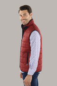 Load image into Gallery viewer, Full Zip Red Quilted Vest
